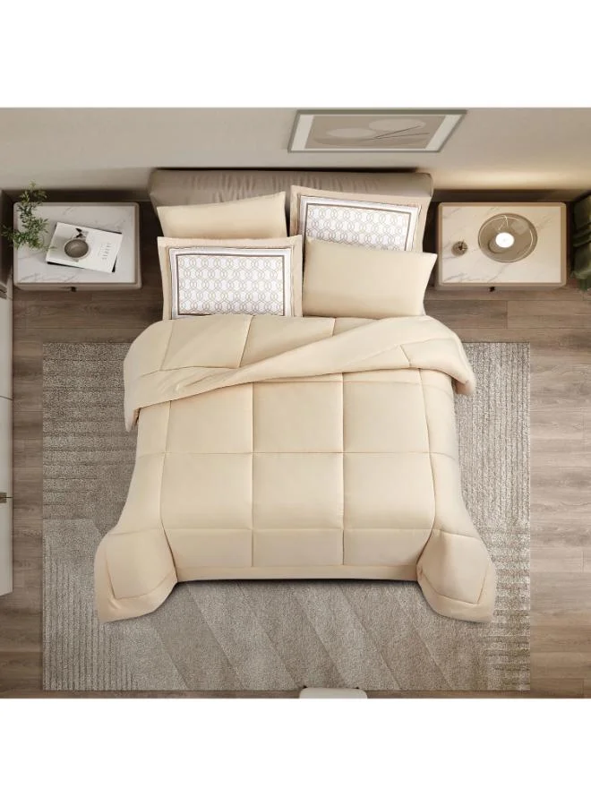 Unique Home Unique Home Amanda 4-Piece Twin Quilted Comforter Set - 240x170 cm