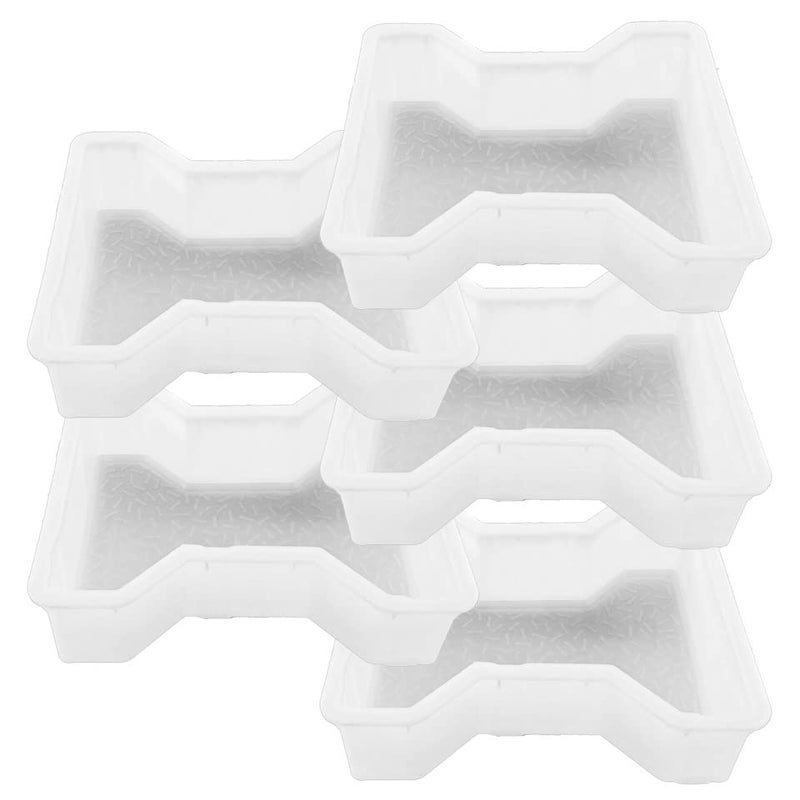 Reyal Ecolight Plastic IShape Paver Block mould60mm Plastic Silicon Mould Pack of 5