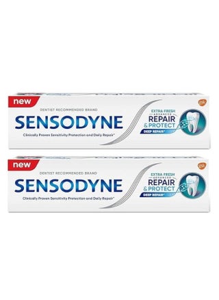 2-pack of Sensodyne Extra Fresh Infection Prevention Treatment, 75 ml