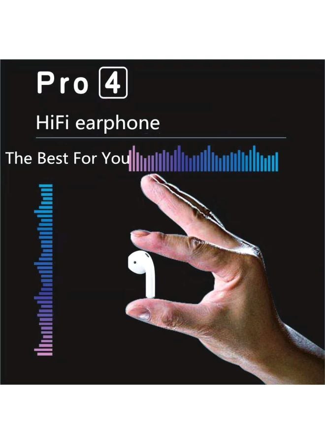 ACHAS Pro 4 In-Ear Bluetooth Earbuds With Mic And Charging Case White - Image 4