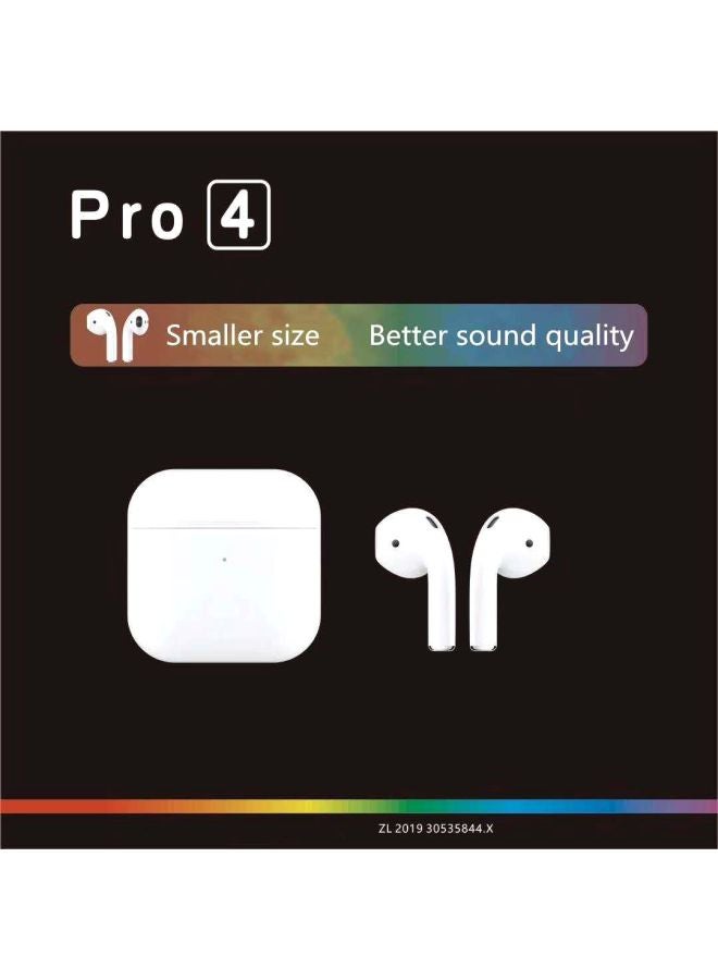 ACHAS Pro 4 In-Ear Bluetooth Earbuds With Mic And Charging Case White - Image 3
