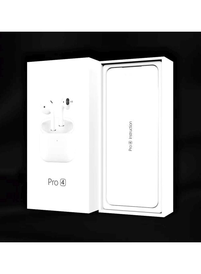 ACHAS Pro 4 In-Ear Bluetooth Earbuds With Mic And Charging Case White - Image 2