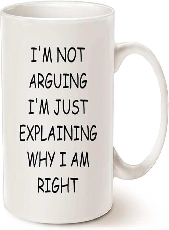 ella - Funny Gift Coffee Mug - I'M Not Arguing I'M Just Explaining Why I Am Right, Gag Christmas Gifts For Friends Coworker Boss Cups 11 Oz