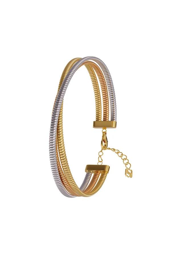 سانت هونور سوار توبوجاس مطلي بالذهب بثلاثة ألوان ذهب وردي وفولاذ مقاوم للصدأ