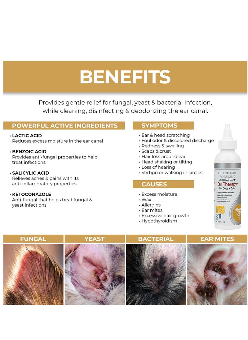 Ear Therapy For Dogs & Cats 118ML