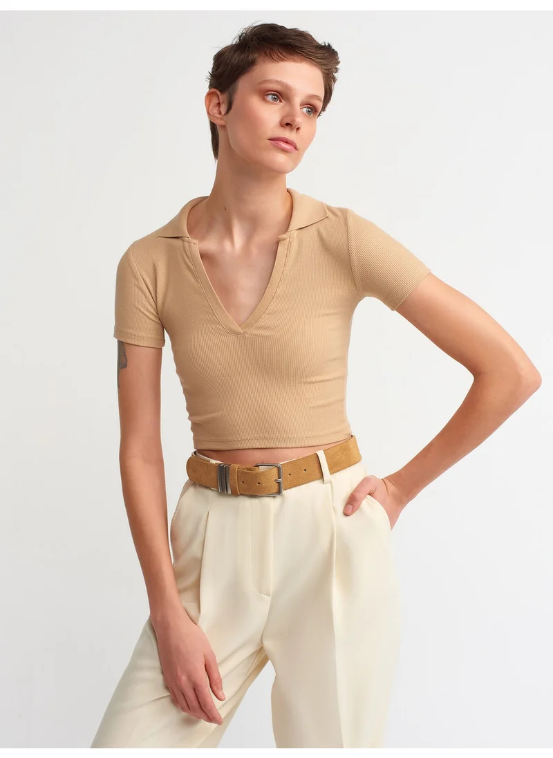 ديلفين 3775 Polo Neck T-Shirt-Camel