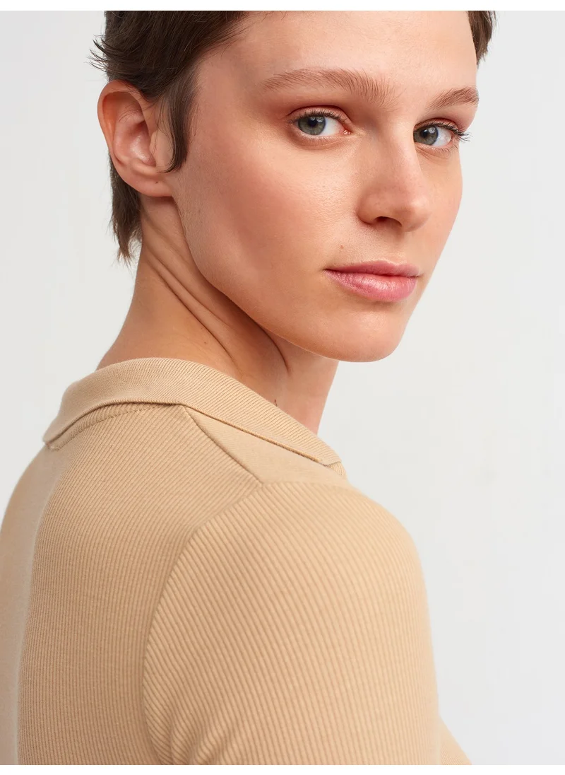 ديلفين 3775 Polo Neck T-Shirt-Camel