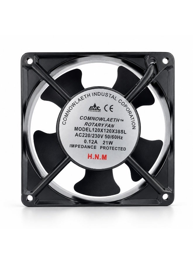 HNM H.N.W 120x120x38mm Industrial Cooling Fan | AC 220/230V High Performance Axial Fan - Image 3