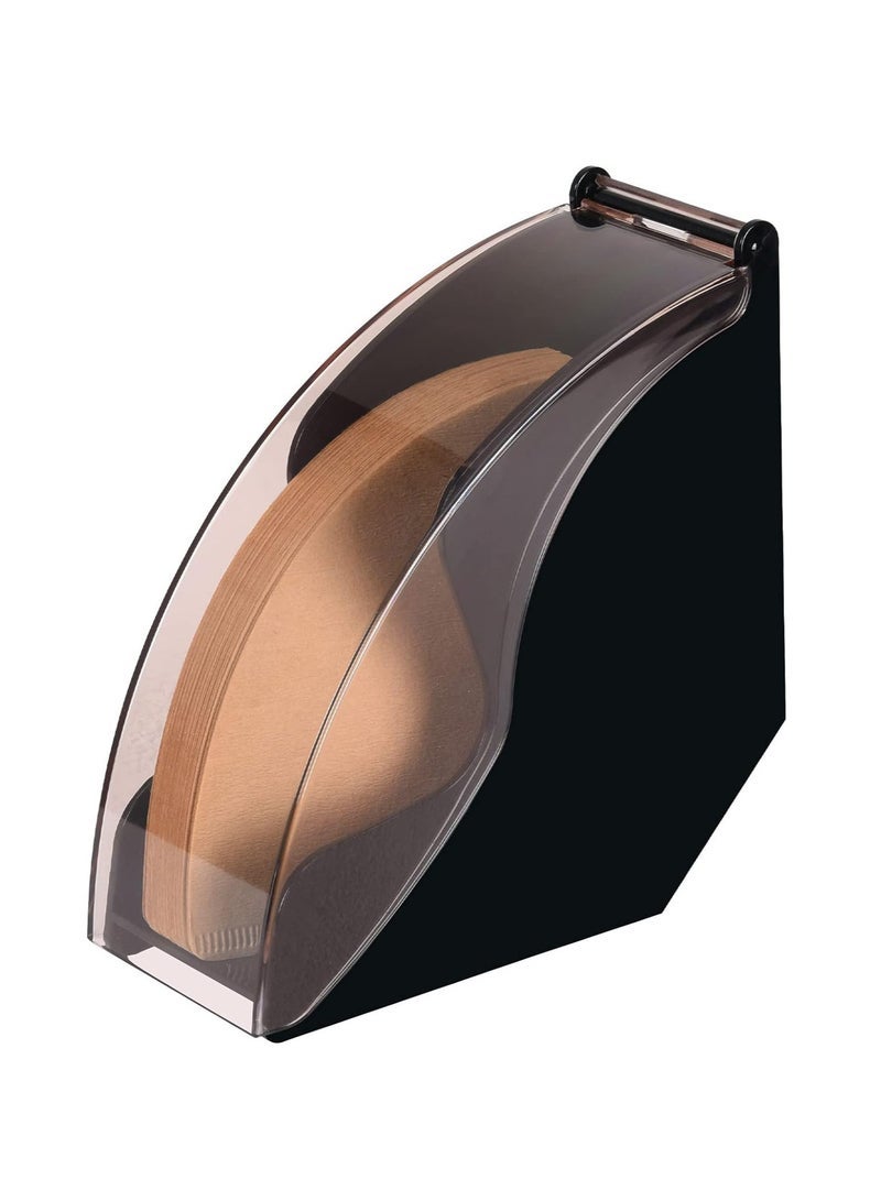 Captaintech Coffee Filter Holder, Coffee Filter Dispenser Rack with Dustproof Cover, Coffee Filter Box for 100 pcs Paper Filters - Image 1