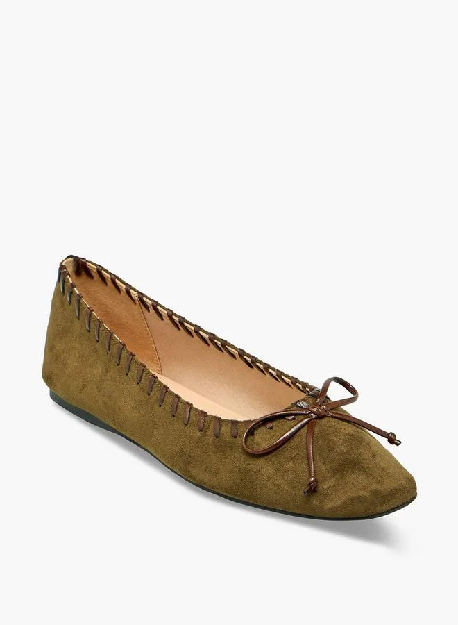 Celeste Women Bow Accent Ballerina Shoes