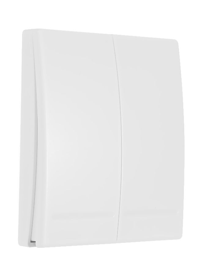 NIBEMINENT 2-Gang Push Button Remote Controller Wall Light White  - Image 2
