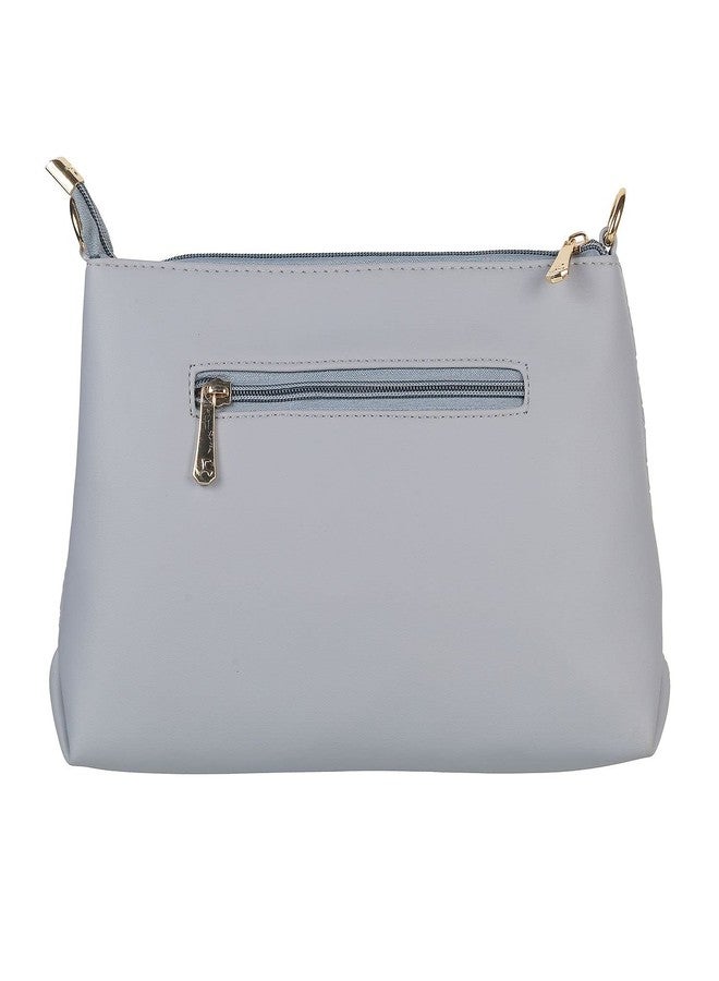 Mochi Womens Synthetic Light Blue Zip Top Sling (One Size) - Image 5