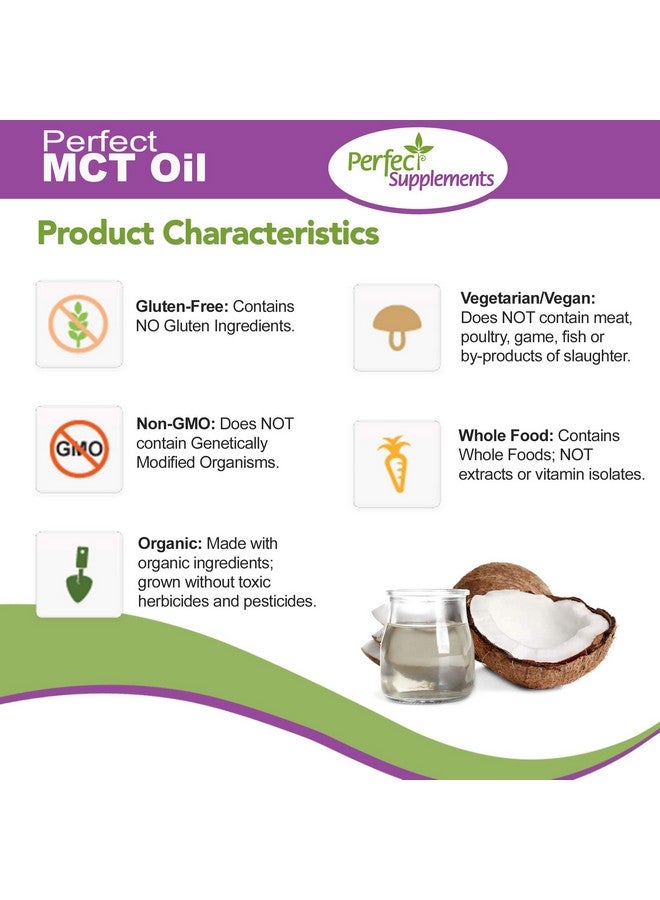 Perfect Supplements Perfect Mct Oil 30Oz Organic Coconut Mcts Unflavored Oil Keto Diet Friendly Boosts Sustainable Energy For Body & Brain - Image 4