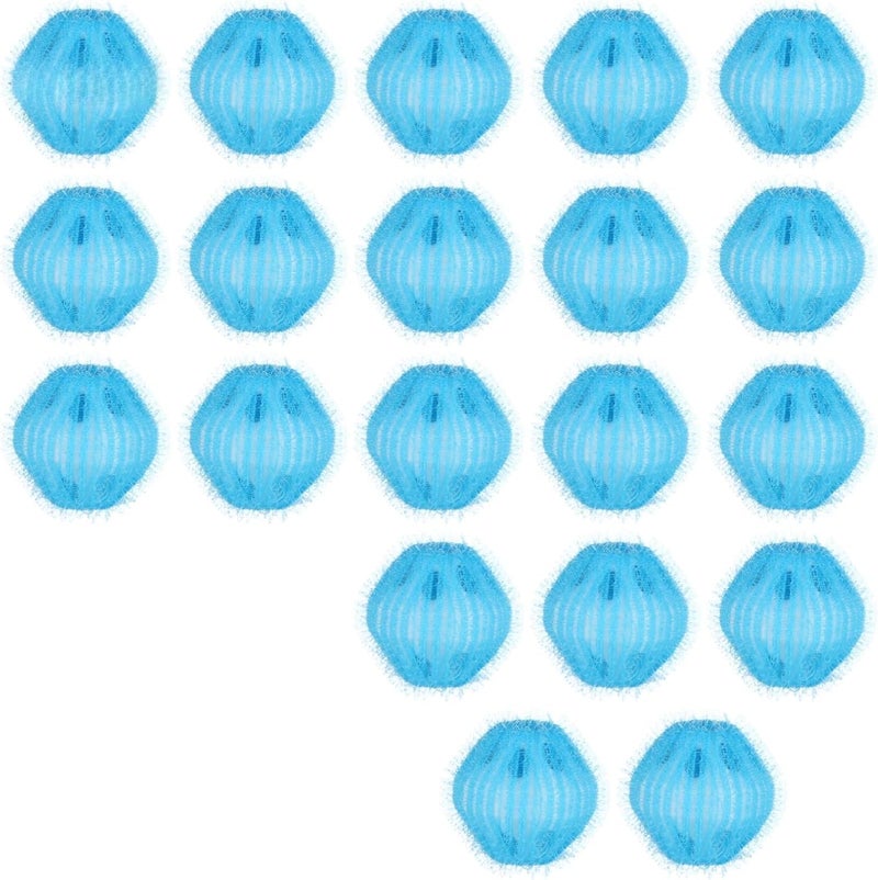20 Pcs Sky Blue Pet Hair Remover Laundry Balls, 1.6In Zappers for Easy Dirt and Hair Removal in Laundry - Image 1
