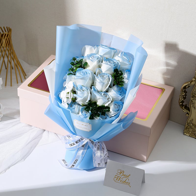18 Window Rose Soap Bouquet Gift Box Graduation Season Valentine'S Day Gift Bouquet - Image 1