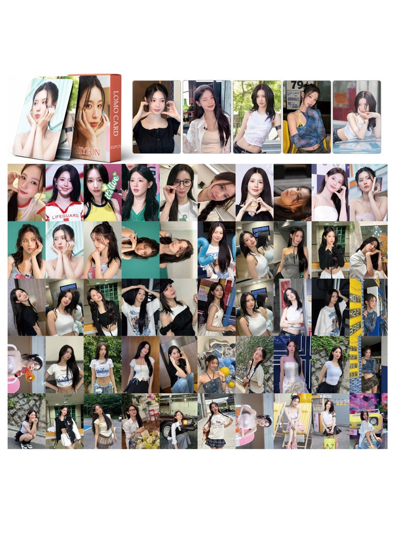 Generic - 55pcs (G)I-DLE New Album I SWAY MIYEON GIDLE Support By Fans Lomo Star Card - Image 1