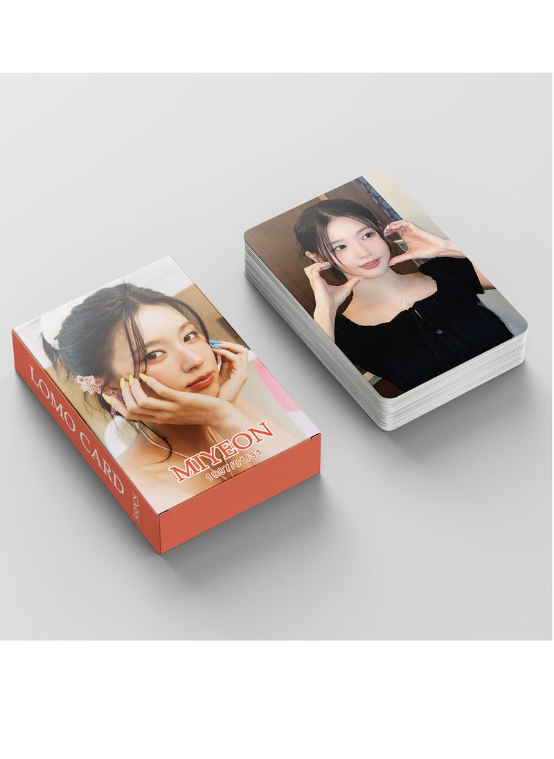 Generic - 55pcs (G)I-DLE New Album I SWAY MIYEON GIDLE Support By Fans Lomo Star Card - Image 1