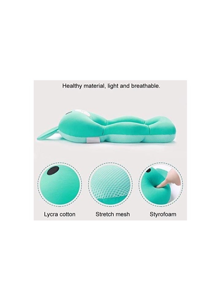 Baby Bath Pad, Adjustable Non-Slip Floating Infant Bath Support Cushion, Bath Tub Seat Mat for Newborns/Infants 0-12 Months (Blue)  - Image 2