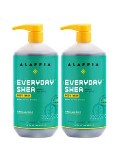 Alaffia Everyday Shea Body Wash Vanilla Mint 32 Fl Oz2 Pack  - Image 1