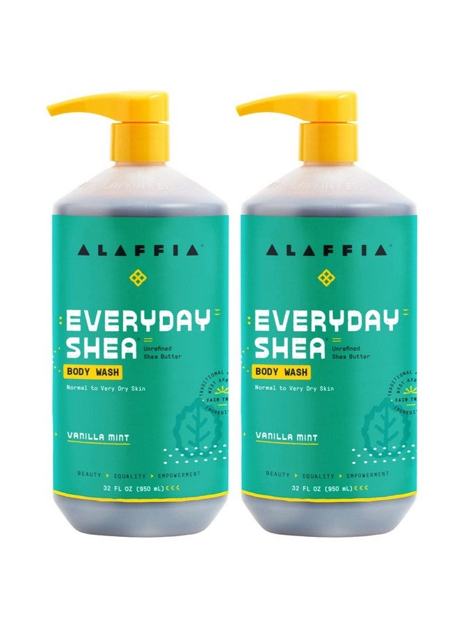 Alaffia Everyday Shea Body Wash Vanilla Mint 32 Fl Oz2 Pack - Image 1