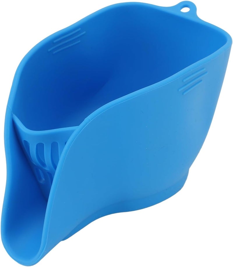 Silicone Drain Basket, Multifunctional Kitchen Tool for Washing Fruits Vegetables and Pasta, Compact Design with Food Grade Silicone for and Sink Edge Placement - Image 5