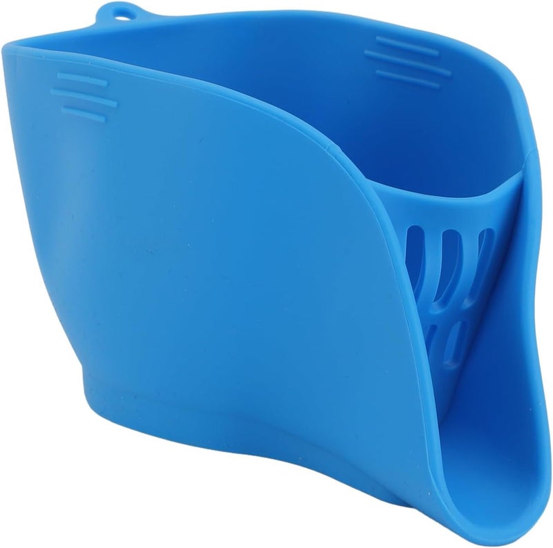 Silicone Drain Basket, Multifunctional Kitchen Tool for Washing Fruits Vegetables and Pasta, Compact Design with Food Grade Silicone for and Sink Edge Placement - Image 1