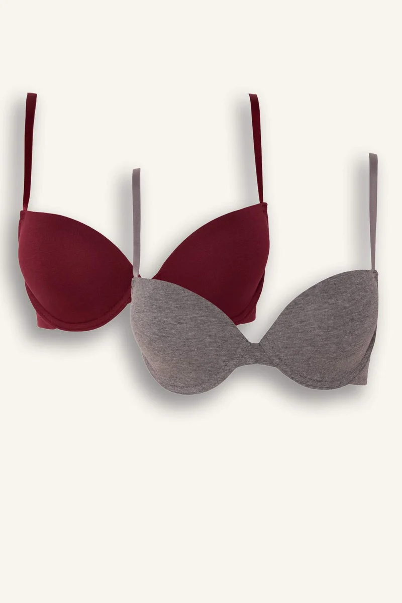 DeFacto Cotton Padded Underwired 2 Piece T-Shirt Bra