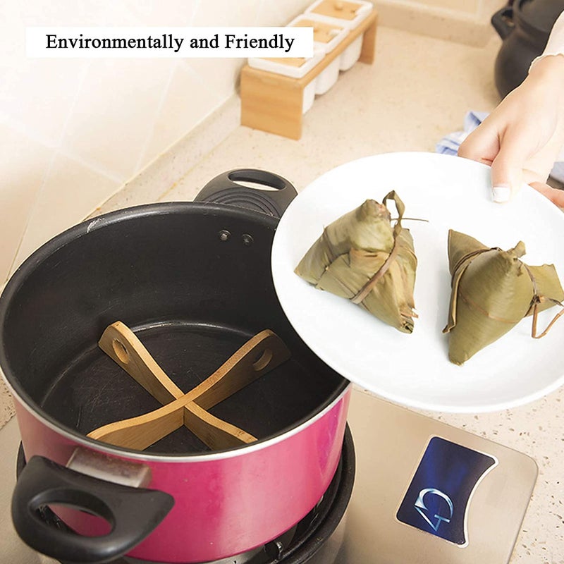 natureCRAFTS natureCRAFTS Wooden Trivet Reversible for Pan Pot Holder Detachable Heat Resistant Hot Pans NonSlip Pot Holders Placemat for Bowl Dishes Kitchen Cooking Dining Fry Pan Stand  - Image 4