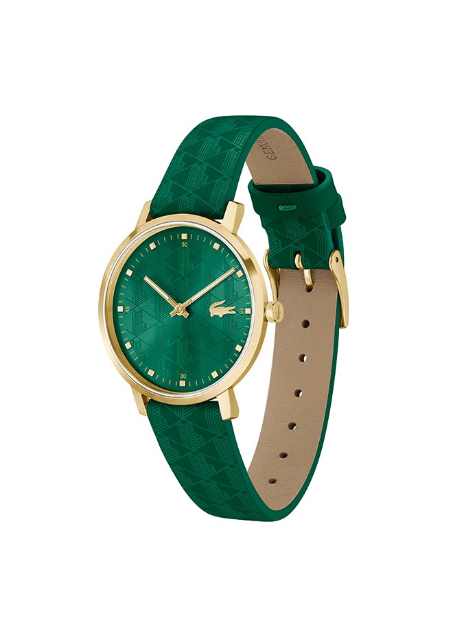 LACOSTE - Women's Analog Round Shape Leather Wrist Watch 2001355 - 35 Mm - Image 1