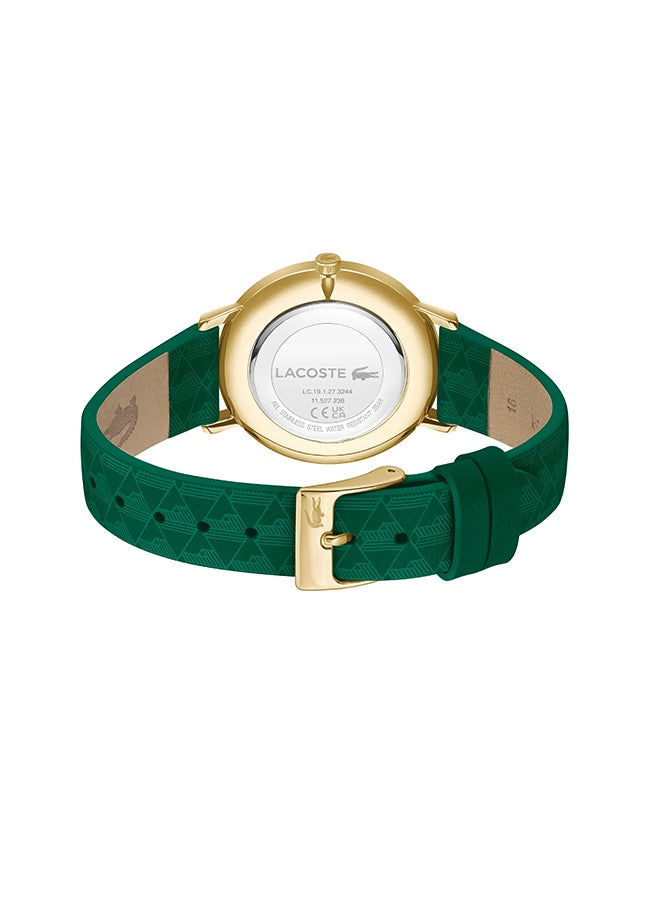 LACOSTE - Women's Analog Round Shape Leather Wrist Watch 2001355 - 35 Mm - Image 1