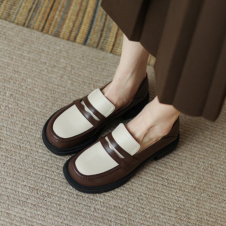 Dropshopping 2022 New 31-43 Size Solid Color Chunky Heel Daily Shoes - Image 2