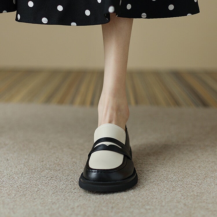 Dropshopping 2022 New 31-43 Size Solid Color Chunky Heel Daily Shoes - Image 5