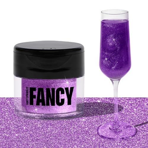 Fancy Sprinkles Amethyst Purple Premium Edible Glitter, 100% Edible Glitter for Sparkling Food & Drinks No Taste or Texture (4gm) - Image 1