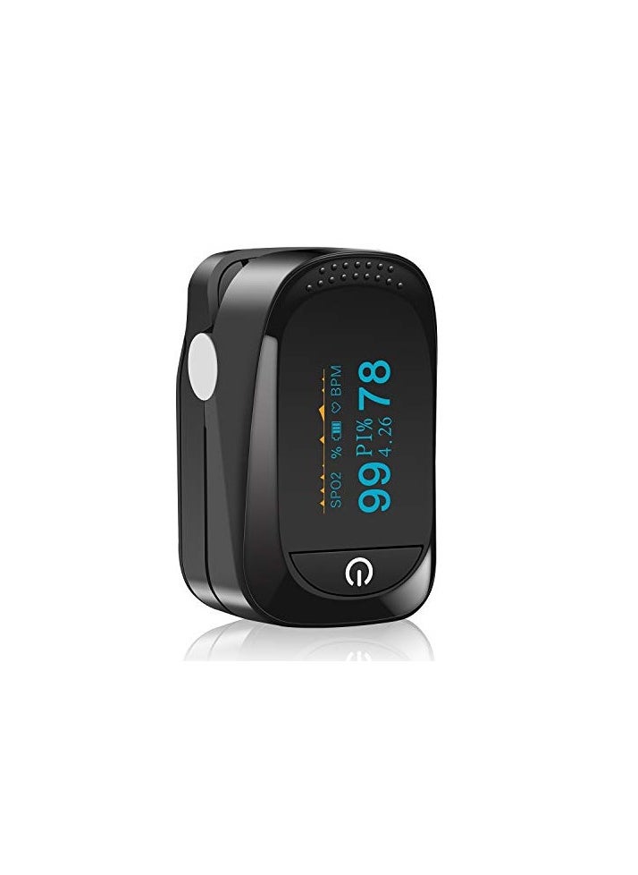 Generic Fingertip Blood Oxygen Saturation, Perfusion Index And Heart Rate Monitor With OLED Display Used Indoor Or Outdoor Exercise For Adult And Child, Gift  - Image 1