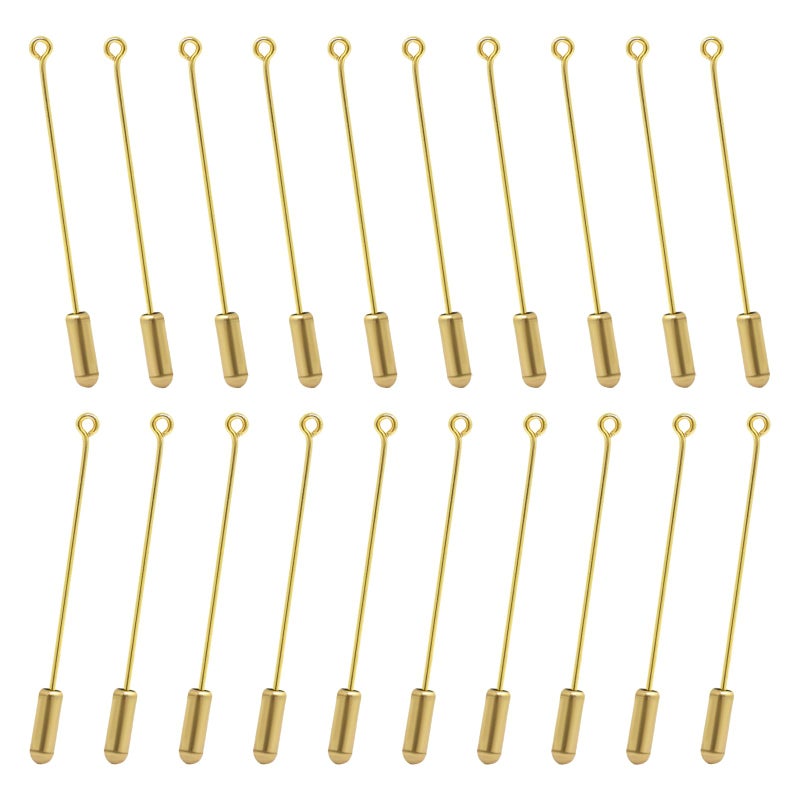 Honbay 20PCS Jewelry Making Safety Pins Gold Copper Classic Style