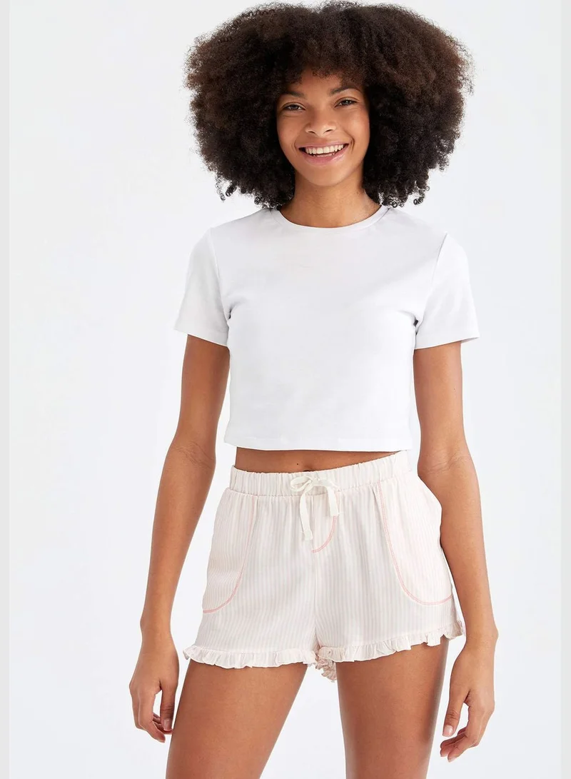 ديفاكتو Relax Fit Short Sleeve Printed Viscose Pyjama Set