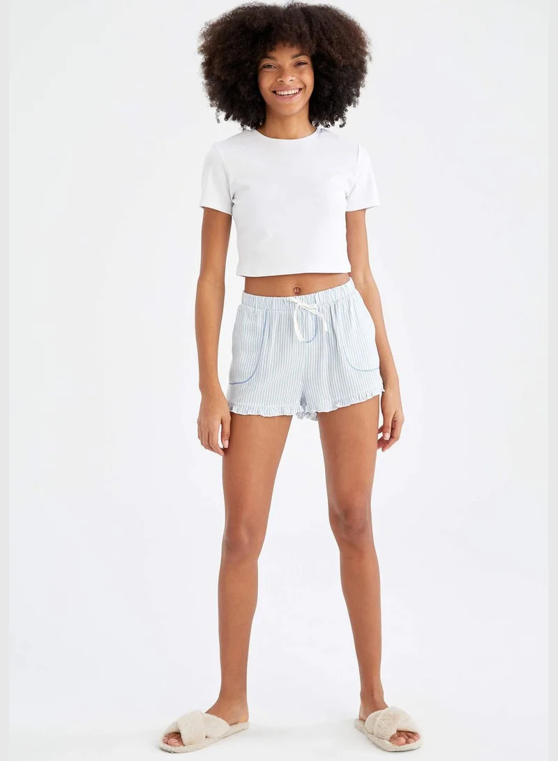 ديفاكتو Relax Fit Short Sleeve Printed Viscose Pyjama Set