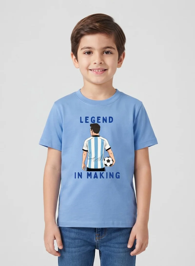 babyqlo Blue Legend In Making Football Kids T-Shirt