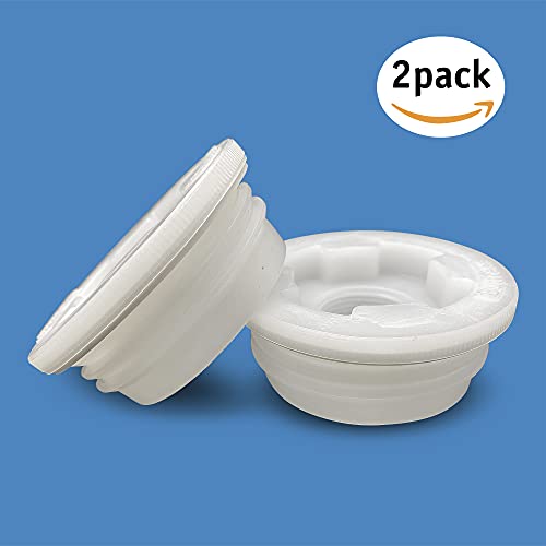 Green Goods Bung Cap 2" with 3/4" Knock Out, Buttress (Coarse Thread) with Gasket for Poly Drum, Brand New (2 Pack) - Image 2
