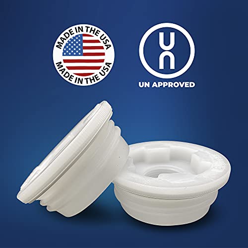 Green Goods Bung Cap 2" with 3/4" Knock Out, Buttress (Coarse Thread) with Gasket for Poly Drum, Brand New (2 Pack) - Image 3