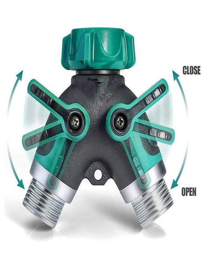 Sanpaint Hose Splitter 2 Way Heavy Duty, Garden Hose Splitter, Water Hose Splitter,Y Connector Garden Hose Adapter, Hose Y Splitter 2 Valves with 2 Extra Rubber Washers - Image 3