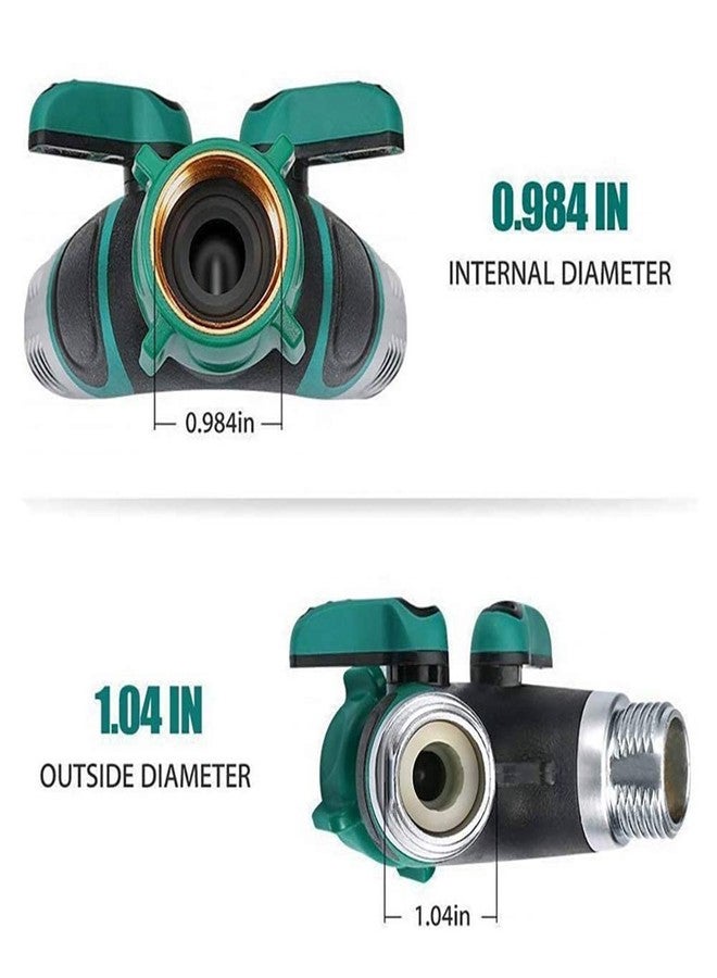 Sanpaint Hose Splitter 2 Way Heavy Duty, Garden Hose Splitter, Water Hose Splitter,Y Connector Garden Hose Adapter, Hose Y Splitter 2 Valves with 2 Extra Rubber Washers - Image 4