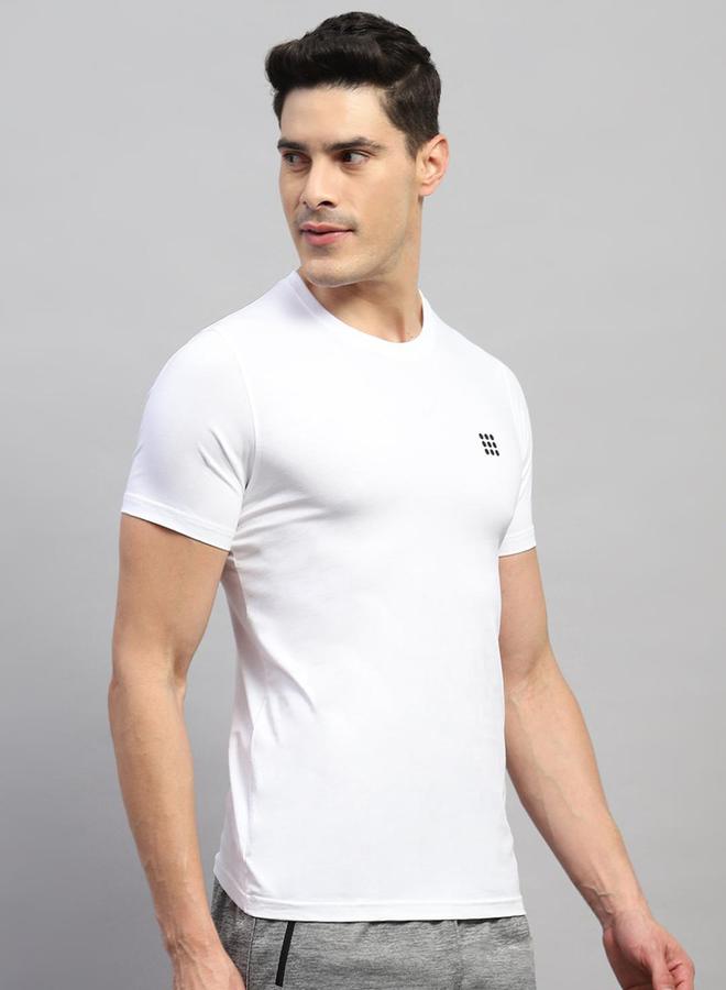Rock.it Men White Solid Round Neck T Shirt - Image 3