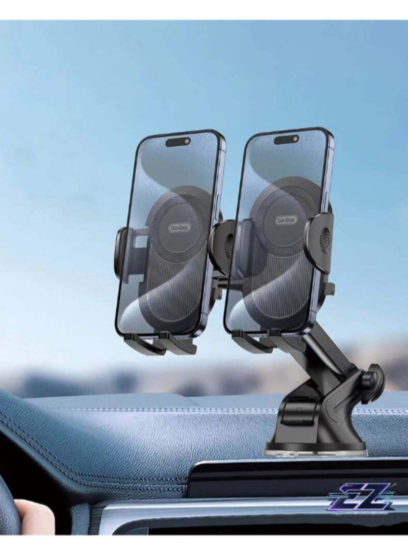 ELTRAZONE Dual Use Car Bracket – Versatile Mount for Dashboard & Air Vent (Black) - Image 2