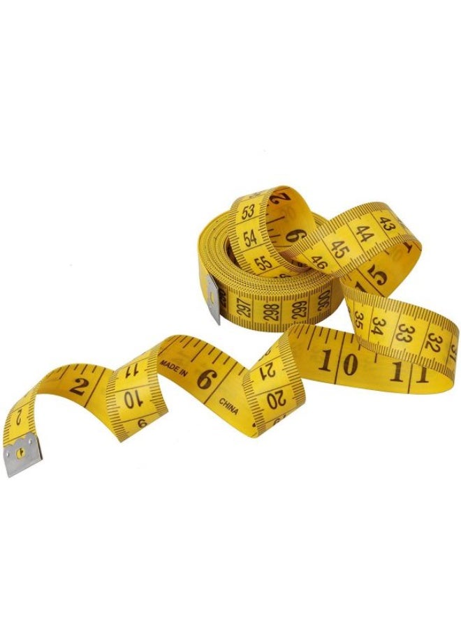 Salux Double Scale Tailor Tape Standard Measurements Tape,Measuring Tape for Body,Sewing Tailor Craft Ruler,Yellow/Black 3meter - Image 5