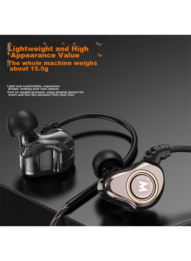 Bkayp Wired Gaming Headset, Type-c In-ear, For Esports, Pubg, Honor Of Kings, Gunfight, Computer And Mobile Phone, Sleep Headphones, Noise-cancelling, Music, Calls, Compatible With Apple And Android - Image 4