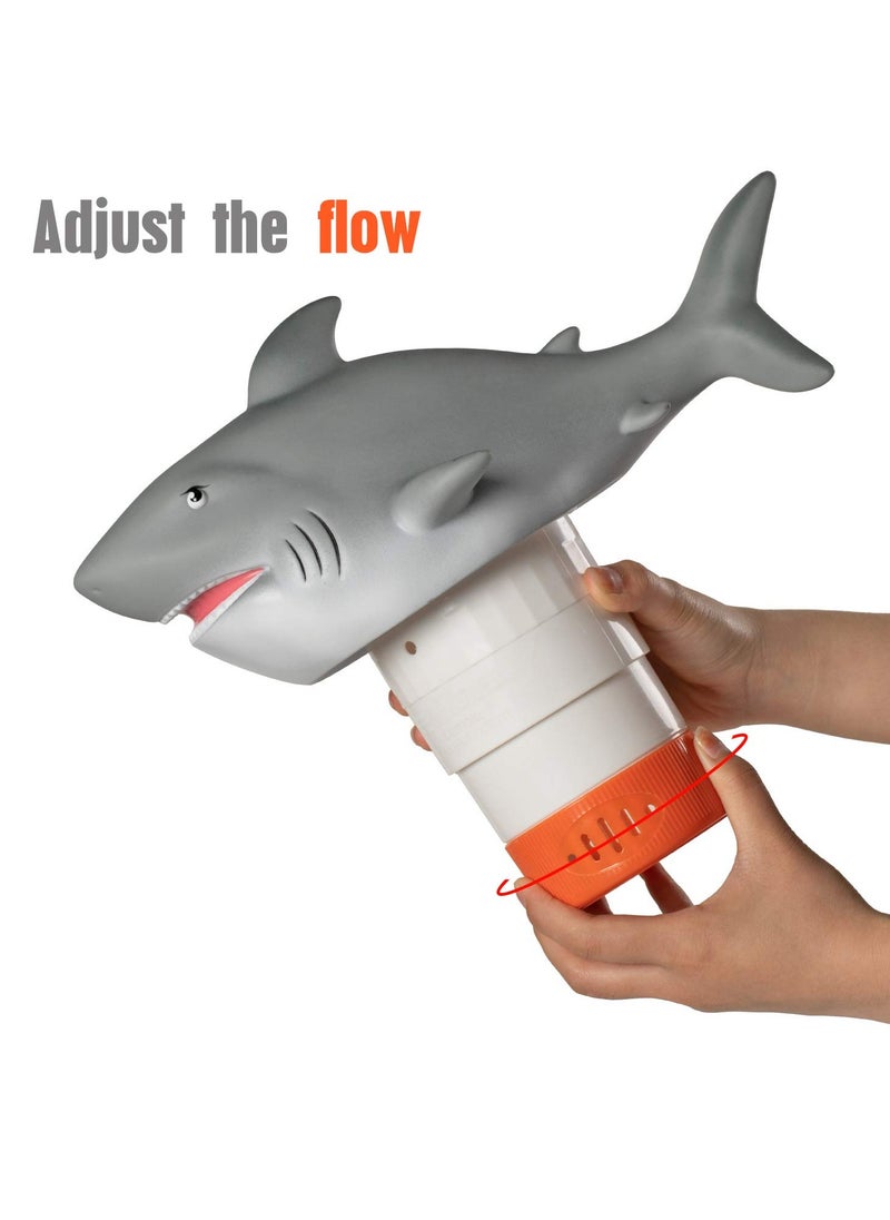 Excefore - Chlorine Floater, Premium Floating Chlorine Dispenser for Pool, Animal Floating Pool Chlorine Dispenser for Chemical Tablets Fits 1" and 3" Tabs Bromine Holder, Large and Small Pools, Hot Tub, Spa(Sha - Image 1