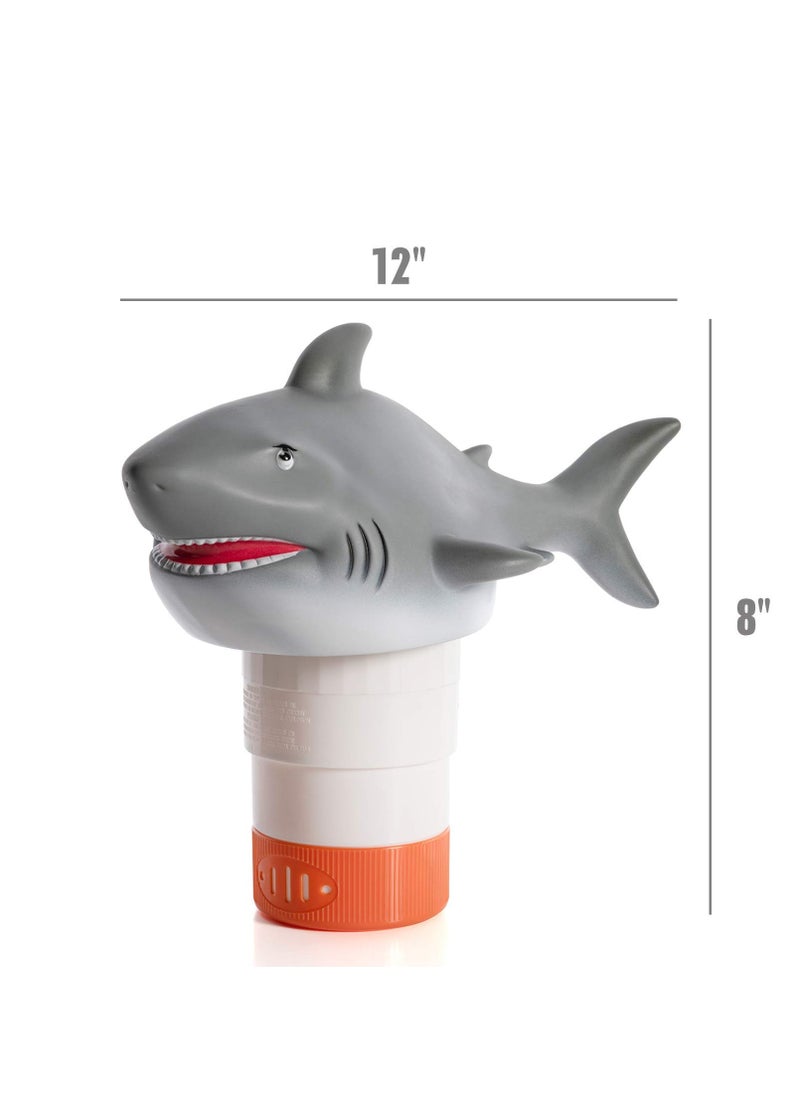 Excefore - Chlorine Floater, Premium Floating Chlorine Dispenser for Pool, Animal Floating Pool Chlorine Dispenser for Chemical Tablets Fits 1" and 3" Tabs Bromine Holder, Large and Small Pools, Hot Tub, Spa(Sha - Image 1