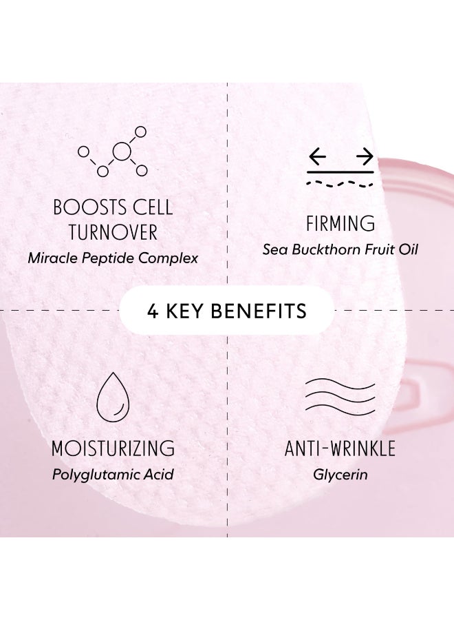 LOOPS Peptide Serum Korean Skincare Firm Fortify Fight Fine Lines AntiWrinkle Moisturizing Presoaked Veocell Embo Pad Peptide Complex to Rejuvenate and Prejuvenate Face Pack of 60 - Image 4