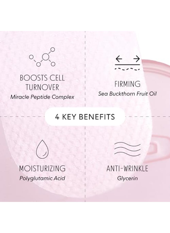 LOOPS Peptide Serum Korean Skincare Firm Fortify Fight Fine Lines AntiWrinkle Moisturizing Presoaked Veocell Embo Pad Peptide Complex to Rejuvenate and Prejuvenate Face Pack of 60 - Image 3